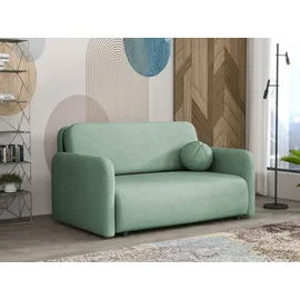 Mirjan24 Schlafsofa Viva Sun III, mit Schlaffunktion und Bettkasten, 150x103x85 cm, drei Sitzer, Metallfüße grün