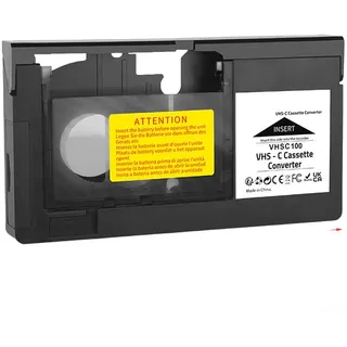 Für VHS-C auf VHS-Konverter-Adapter, kompakter, batteriebetriebener Bandspieler für ältere Videorekorder Systeme