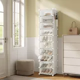 Woltu Schuhbox 30 x 40 cm 10-tlg. weiß