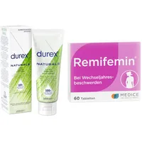 verschiedene Marken Remifemin + Durex Naturals Gleitgel Set