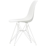 Vitra - Eames Plastic Side Chair DSR, weiß / weiß (Filzgleiter weiß)