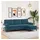 vidaXL 3-Sitzer-Sofa mit Hocker Blau 210 cm Samt
