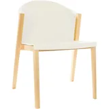 Esszimmer- Oder Schreibtischstuhl Pärumm Juansan 61×87,5×78,5 Cm Buchenholz  Rückenlehne Und Sitzfläche Weißes Polycarbonat  Stapelbar