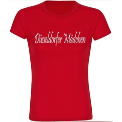multifanshop T-Shirt Kinder Düsseldorf - Düsseldorfer Mädchen - Boy Girl rot