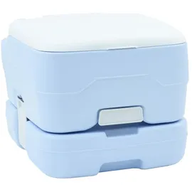 vidaXL Camping-Toilette Helles Blau und Weiß 41,5 x 36,5 x 30 cm