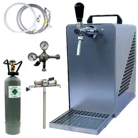 BieTal Bierzapfanlage Bierkühler Zapfanlage 30 Liter/h - SET 5 L Adapter 2 Kg CO2