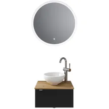 Pelipal 6915 2-tlg. Schwarz Matt-Halifax Eiche