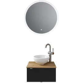 Pelipal 6915 2-tlg. Schwarz Matt-Halifax Eiche