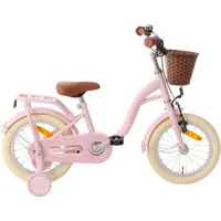 AMIGO Kinderfahrräder Mädchen Fairy 14 Zoll Mädchen Rücktrittbremse Rosa