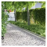 vidaXL Rasenkanten 103 x 0,05 x 22 cm 20 Stück Silber