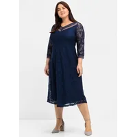 sheego Etuikleid Blau 54