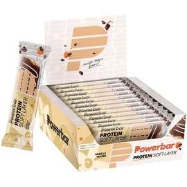 PowerBar Protein Soft Layer Vanilla Toffee - 12x40g - proteinreich - palmölfrei