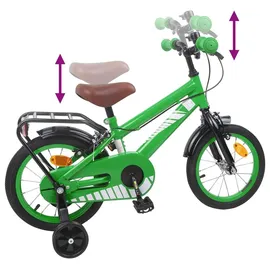 vidaXL Kinderfahrrad 12 Zoll grün