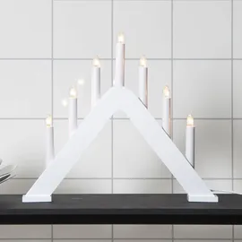 Star Trading Modern designter Kerzenleuchter Jarve weiß,