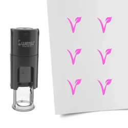 CombiCraft Selbstfärbender Stempel 'Vegan' in der Farbe Pink, Ø10mm