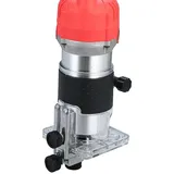 220v 800w Oberfräse, 30000 U/min, Mit Transparenter Grundplatte Und Kantenanschlag, Für Holz- Und Laminatbearbeitung, Elektrisch, Eu-stecker, 220v-rot