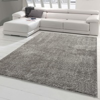 Teppich-Traum Flauschig weicher Shaggy Teppich • glamourös • in grau, 120x170 cm
