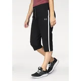 H.I.S. 3/4-Hose "Comfort Fit", Damen, Gr. 56, N-Gr, schwarz, Sweatware, Obermaterial: 95% Baumwolle, 5% Elasthan, bequem 3/4-Länge, Hosen, in großen Größen, Topseller