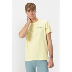 El Pulpo für Herren. 11010126633 T-shirt Beste Tacos gelb (M), Lässig, Baumwolle, Kurzarm