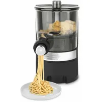 h.koenig Nudelmaschine HOMY90, 600 g 375 ml Wasser, 6 automatische Programme ohne Gluten, 7 Nudelformen: Spaghetti, Penne, Lasagne, Fettucine, Tagliatelle, integrierte Waage, 220 W