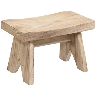 Spetebo Blumenhocker Holz Bank natur (rechteckig, 1 St., x Hocker), zur Dekoration mit Topfpflanzen aller Art beige
