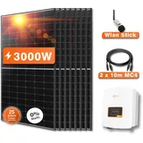3000W Solaranlage Photovoltaik - bifaziale Solarmodule