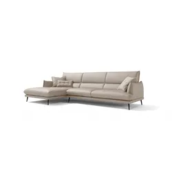 Ecksofa EGOITALIANO "FUNNY, hochwertiges und aktuelles Design, bequeme Rückenlehne", weiß (paper), B:265cm H:90cm T:225cm, Sofas, hochwertiger Sitzkomfort, L-Form