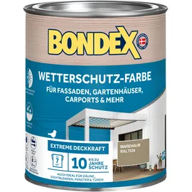 Bondex Wetterschutzfarbe Marehalm grau seidenglänzend 0,75 l