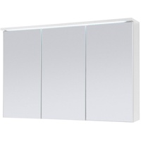 Aileenstore Badmöbel Spiegelschrank DUO 100 cm LED Beleuchtung Weiß