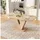 Okwish Ausziehtisch 140-180 x 75 x 80 cm braun