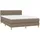 vidaXL Boxspringbett 140 x 200 cm Taupe
