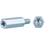 Industrial Quality Supplies Sechskant-Abstandsbolzen I/A St. gal Zn M 3 x 10 / 6 x 6 SW 5,5 gal Zn S