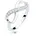 Elli Ring Damen Infinity Symbol Unendlichkeit Trend mit Zirkonia Kristalle in 925 Sterling Silber