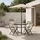 home collective Gartenmöbel Set 6-tlg. Beige/Schwarz