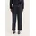 Bugatti Bundfaltenhose "elegant", Damen, Gr. 40, Normalgrößen, 390, marine, 63% Polyester, 34% Viskose, 3% Elasthan, unifarben, normal, Hosen, mit Nadelstreifen und Stretch