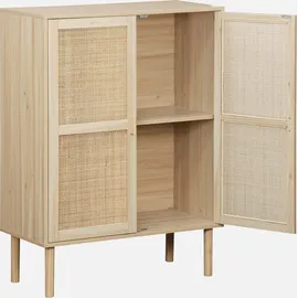 sweeek Aufbewahrungsschrank 80 x 0 x 0 cm Holzoptik / Beige