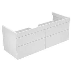 KEUCO Waschtischunterschrank „Edition 400“ Nussbaum (Furnier), Nussbaum (Furnier), ohne Beleuchtung 1400 × 546 × 535 mm