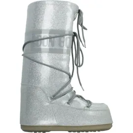 MOON BOOT Icon Glitter Silber 35