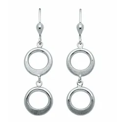 Paar Ohrhänger ADELIA ́S "Damen Silberschmuck", silber, Ohrringe, Damen, Damen, Silber 925 (Sterlingsilber), 925 Sterling Silber Silberschmuck für Damen