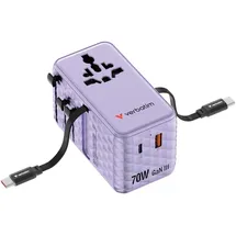 Verbatim Reiseadapter 70W Lila 1 St.