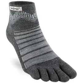 injinji Outdoor Midweight Mini-Crew Wandersocken grau L