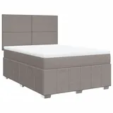 vidaXL Boxspringbett 140 x 200 cm Taupe