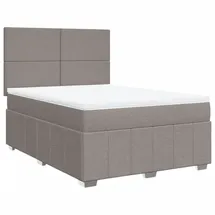 vidaXL Boxspringbett 140 x 200 cm Taupe