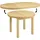 Erst-Holz Runder Tisch 103 x 74,5 x 103 cm beige