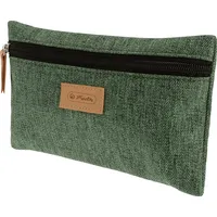 Herlitz 50039142 Faulenzer flach, GREENline RPET, Knit green, 1 Stück