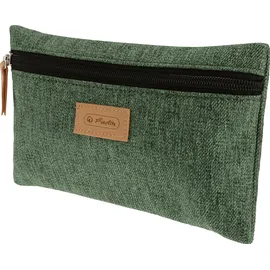 Herlitz 50039142 Faulenzer flach, GREENline RPET, Knit green, 1 Stück