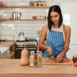 Relaxdays Vorratsglas 1100 ml 3 St.