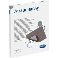 Hartmann Atrauman Ag 10x10 cm steril Kompressen 10 St