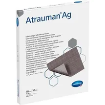 Hartmann Atrauman Ag 10x10 cm steril Kompressen 10 St