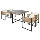 Estexo Cube Set 4-tlg. Beige/Schwarz